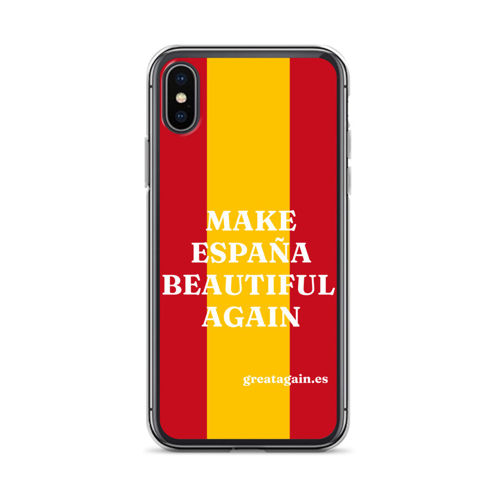 Carcasa transparente iPhone® Make España Beautiful Again