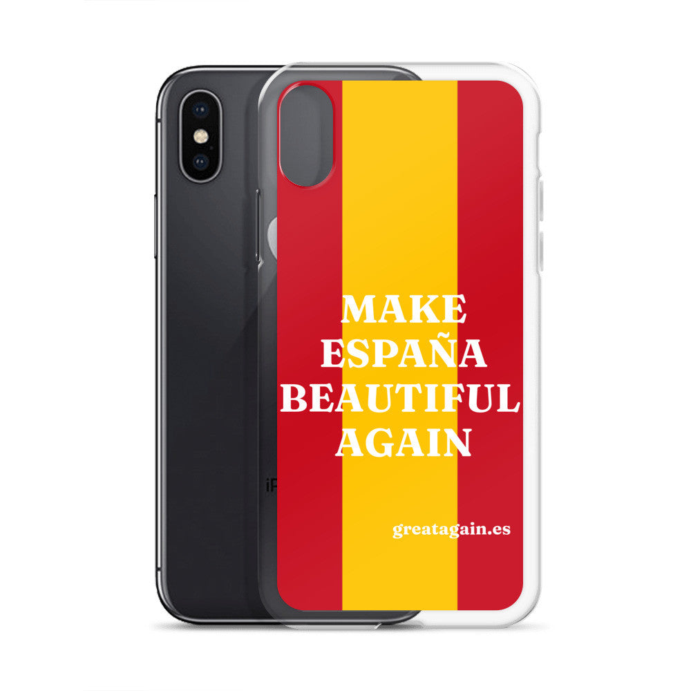 Carcasa transparente iPhone® Make España Beautiful Again
