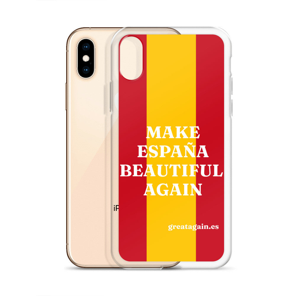 Carcasa transparente iPhone® Make España Beautiful Again