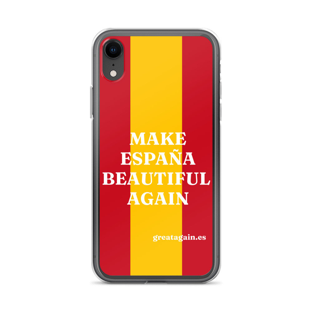 Carcasa transparente iPhone® Make España Beautiful Again