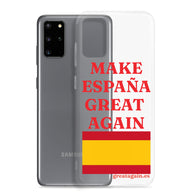 Carcasa transparente Samsung® Make España Great Again