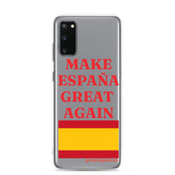 Carcasa transparente Samsung® Make España Great Again
