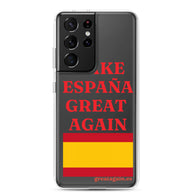 Carcasa transparente Samsung® Make España Great Again