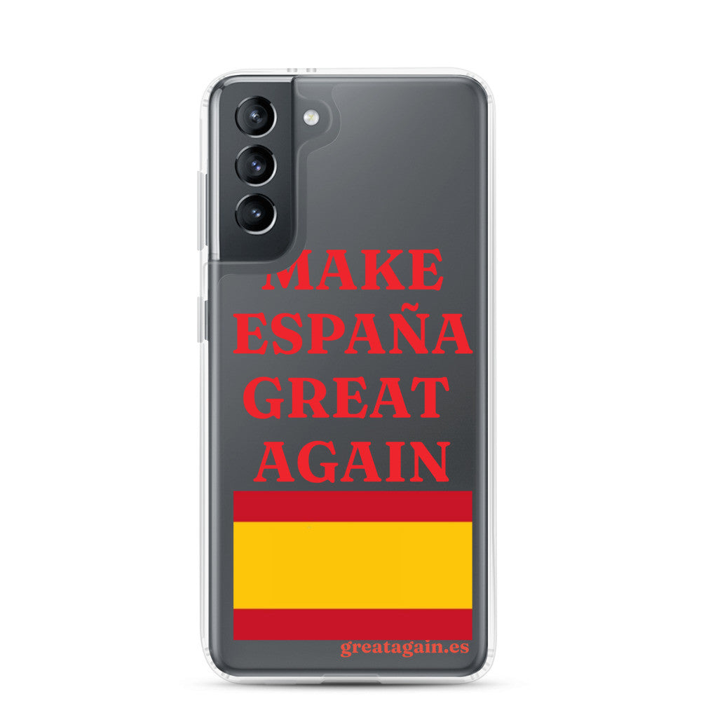 Carcasa transparente Samsung® Make España Great Again