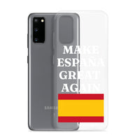Carcasa transparente Samsung® Make España Great Again