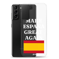 Carcasa transparente Samsung® Make España Great Again