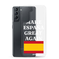 Carcasa transparente Samsung® Make España Great Again