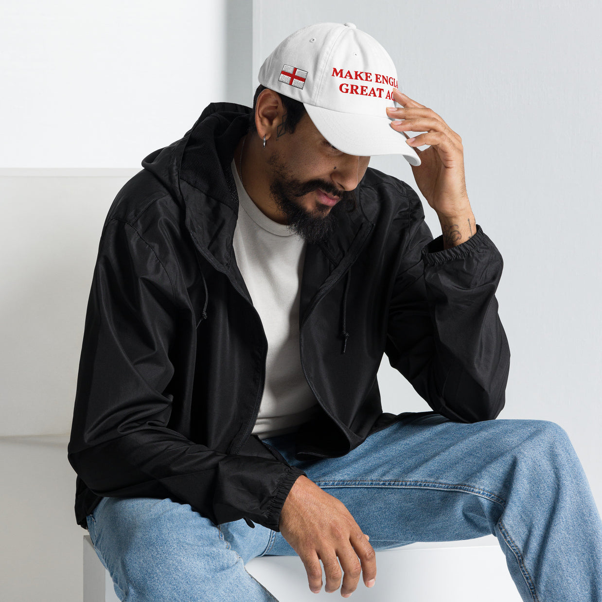 Gorra con bandera 