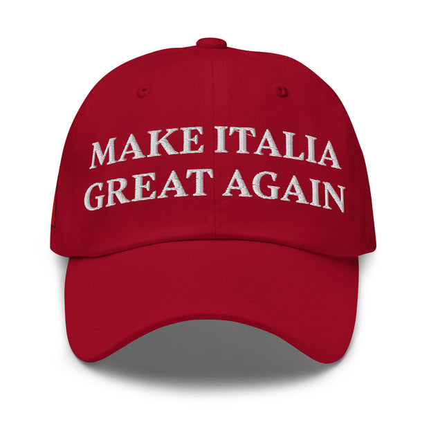 Gorra con bandera "Make Italia Great Again" bordada (estilo Dad hat