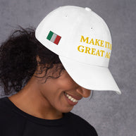 Gorra con bandera 