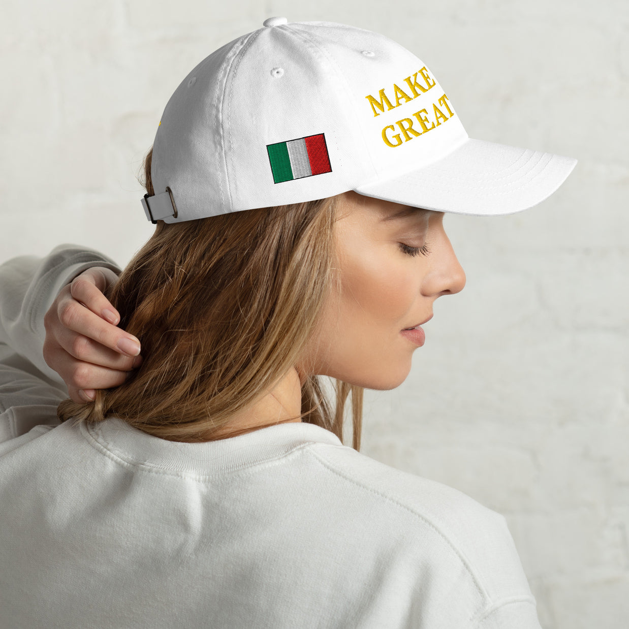Gorra con bandera 