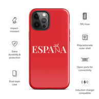 Carcasa dura (tough case) iPhone ESPAÑA rojo-blanco