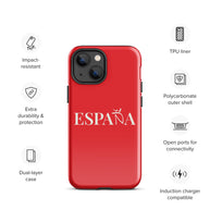 Carcasa dura (tough case) iPhone ESPAÑA rojo-blanco