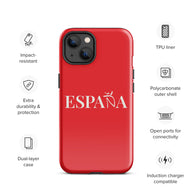 Carcasa dura (tough case) iPhone ESPAÑA rojo-blanco