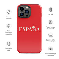 Carcasa dura (tough case) iPhone ESPAÑA rojo-blanco