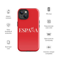 Carcasa dura (tough case) iPhone ESPAÑA rojo-blanco