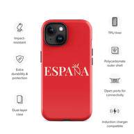 Carcasa dura (tough case) iPhone ESPAÑA rojo-blanco