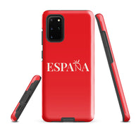 Carcasa dura (tough) Samsung ESPAÑA roja letra blanca