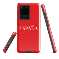 Carcasa dura (tough) Samsung ESPAÑA roja letra blanca