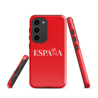 Carcasa dura (tough) Samsung ESPAÑA roja letra blanca