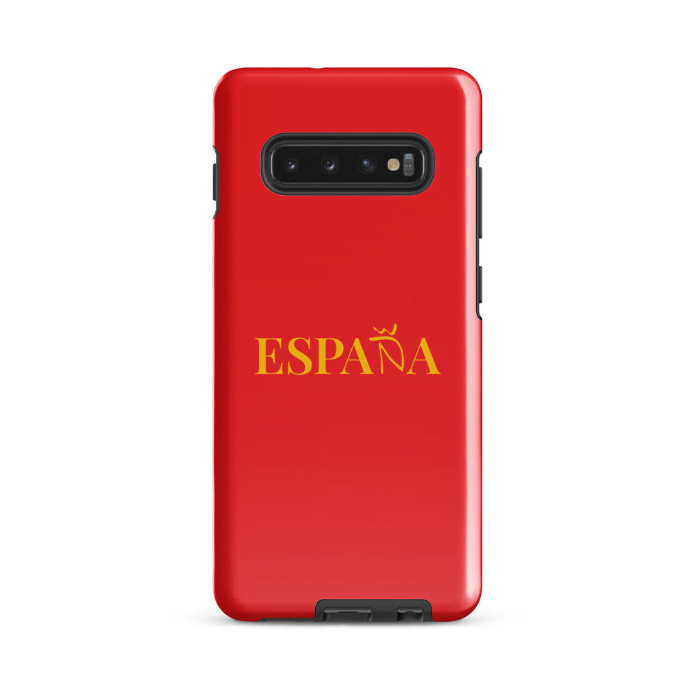 Carcasa dura (tough) Samsung ESPAÑA rojo-dorado