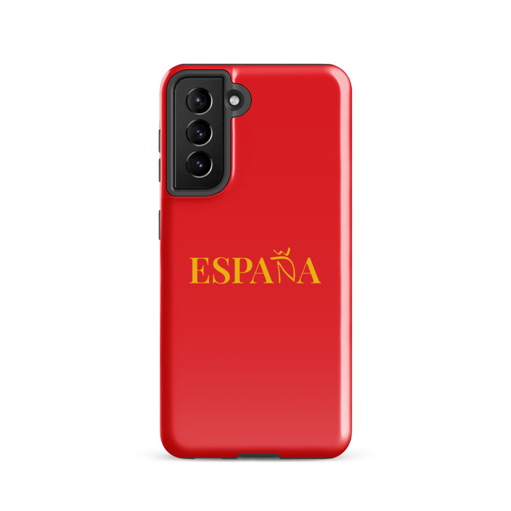 Carcasa dura (tough) Samsung ESPAÑA rojo-dorado