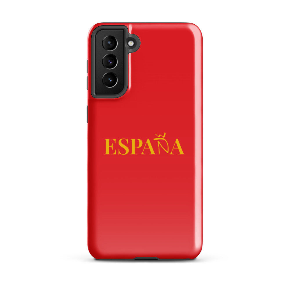 Carcasa dura (tough) Samsung ESPAÑA rojo-dorado
