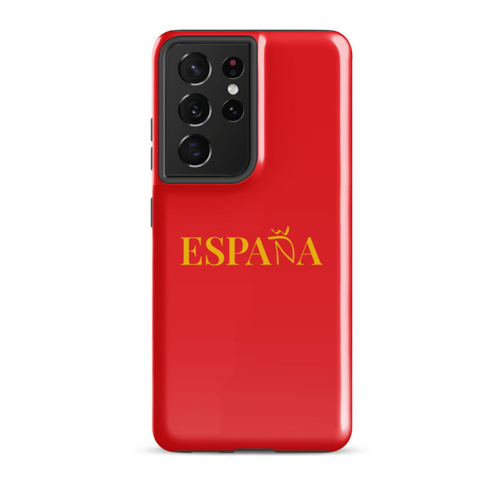 Carcasa dura (tough) Samsung ESPAÑA rojo-dorado