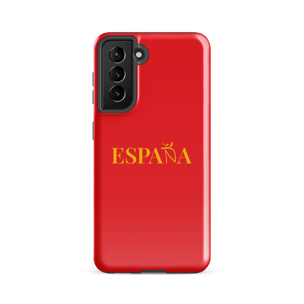 Carcasa dura (tough) Samsung ESPAÑA rojo-dorado