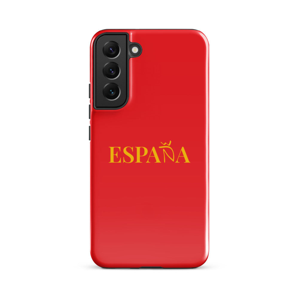 Carcasa dura (tough) Samsung ESPAÑA rojo-dorado