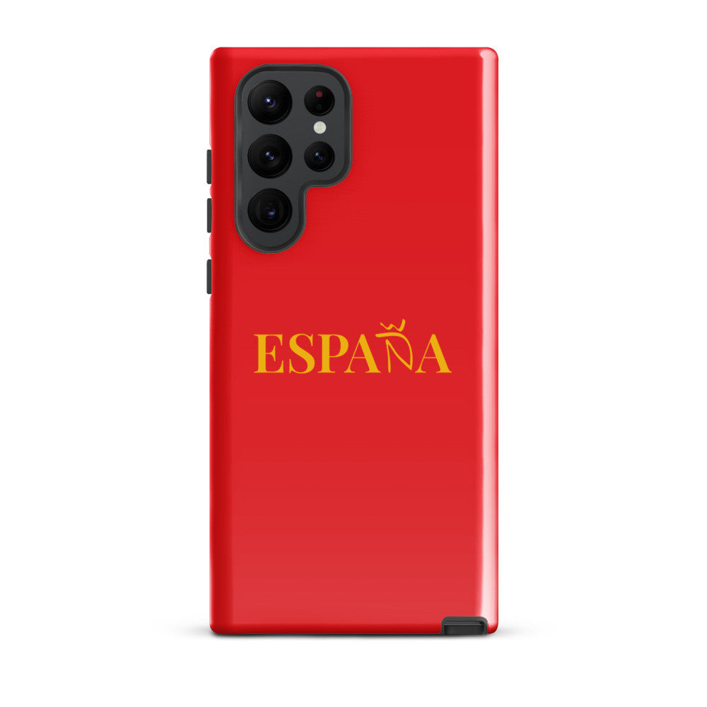 Carcasa dura (tough) Samsung ESPAÑA rojo-dorado