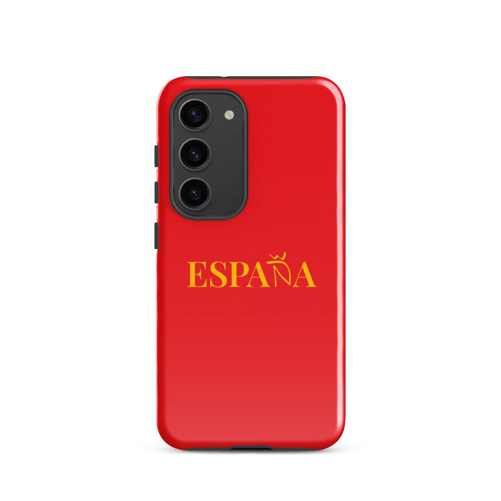 Carcasa dura (tough) Samsung ESPAÑA rojo-dorado