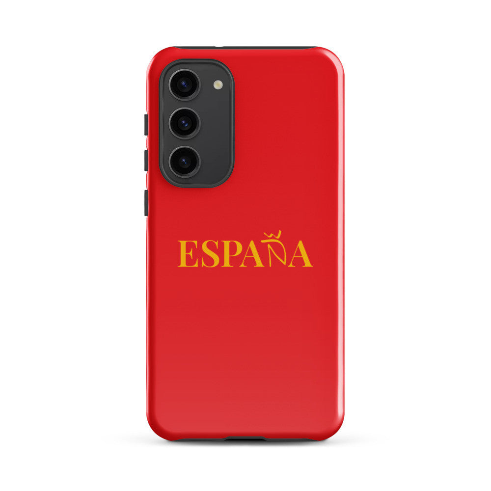 Carcasa dura (tough) Samsung ESPAÑA rojo-dorado