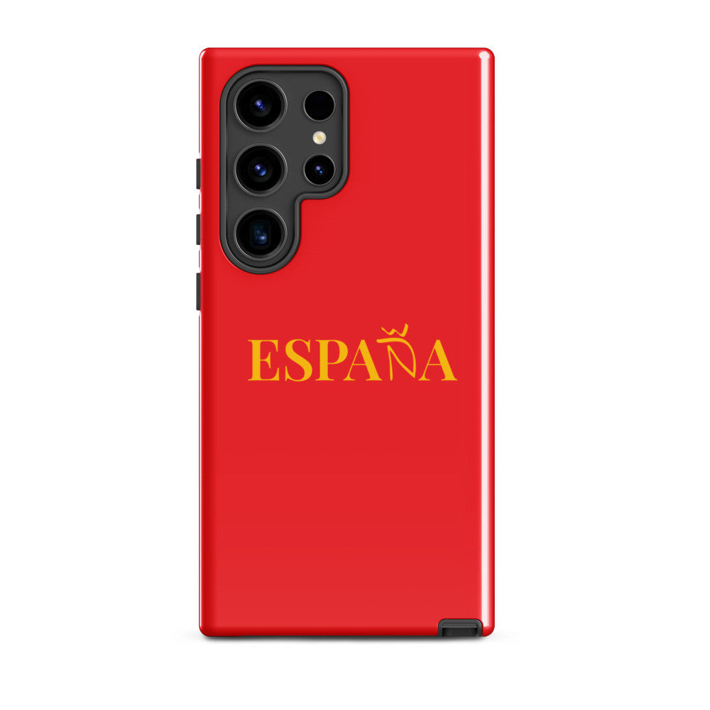 Carcasa dura (tough) Samsung ESPAÑA rojo-dorado