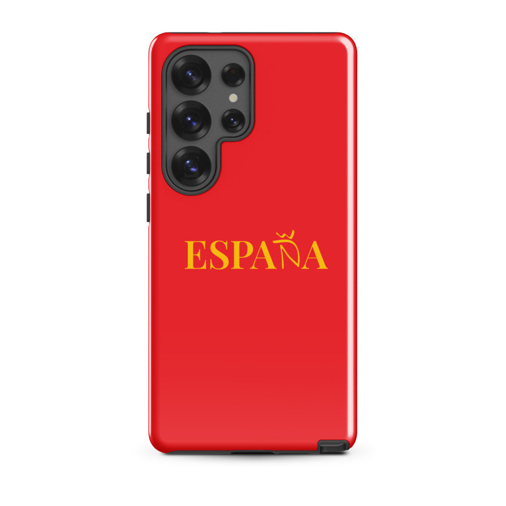 Carcasa dura (tough) Samsung ESPAÑA rojo-dorado