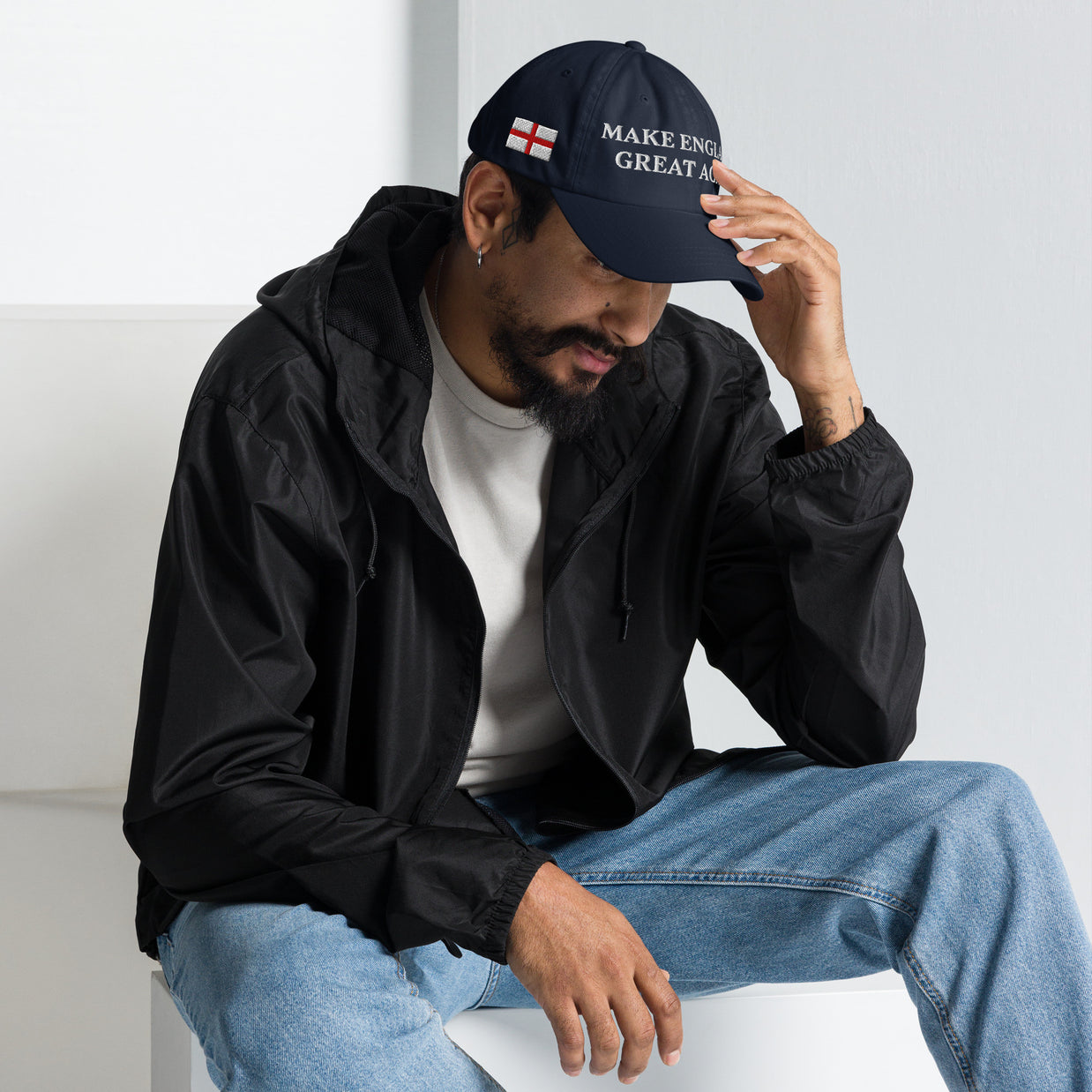 Gorra con bandera 