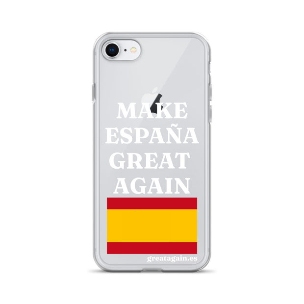 Carcasa transparente para iPhone® Make España Great Again