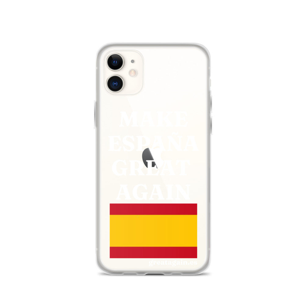 Carcasa transparente para iPhone® Make España Great Again