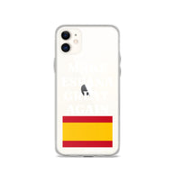 Carcasa transparente para iPhone® Make España Great Again