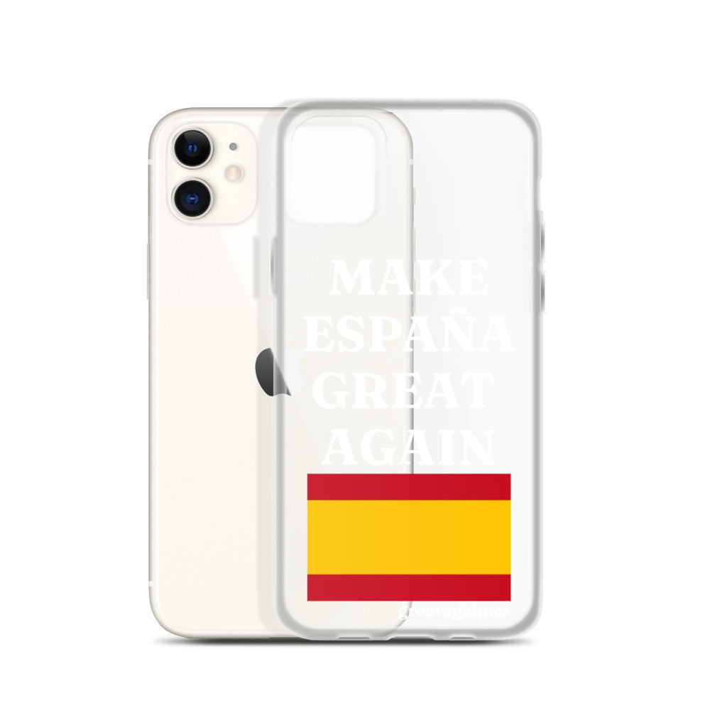 Carcasa transparente para iPhone® Make España Great Again