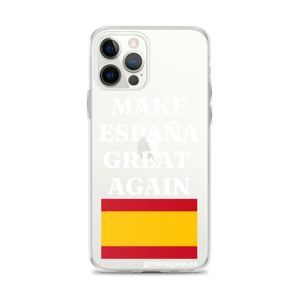 Carcasa transparente para iPhone® Make España Great Again