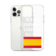 Carcasa transparente para iPhone® Make España Great Again