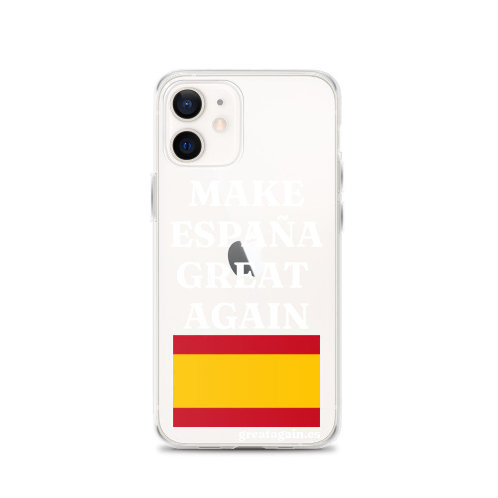 Carcasa transparente para iPhone® Make España Great Again