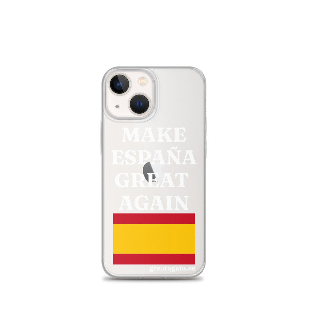 Carcasa transparente para iPhone® Make España Great Again