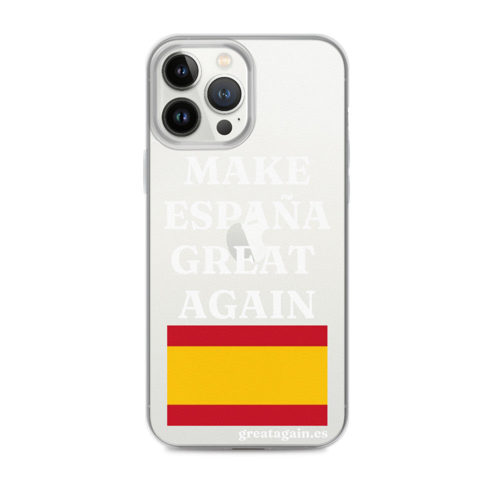 Carcasa transparente para iPhone® Make España Great Again