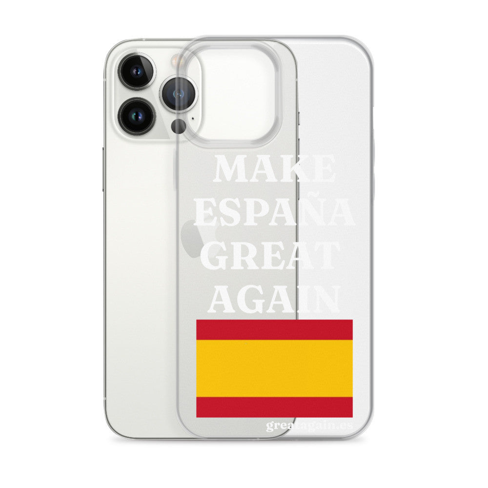 Carcasa transparente para iPhone® Make España Great Again