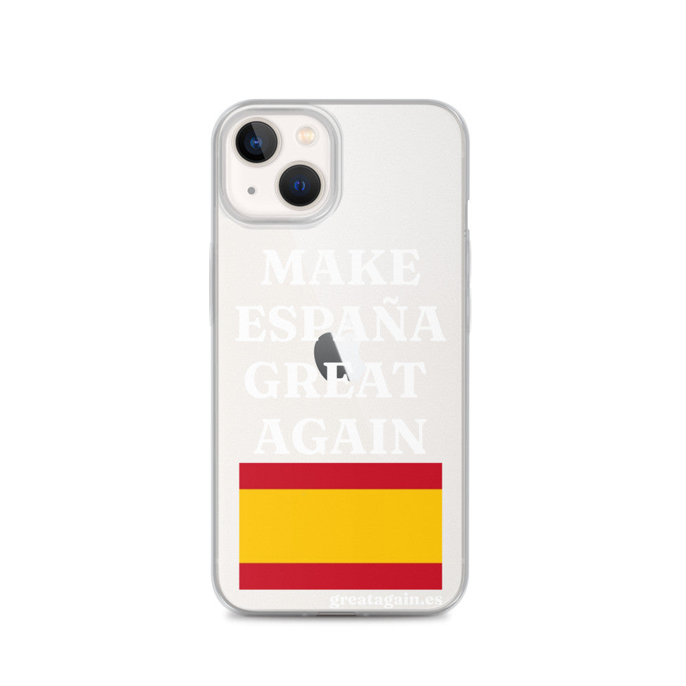 Carcasa transparente para iPhone® Make España Great Again