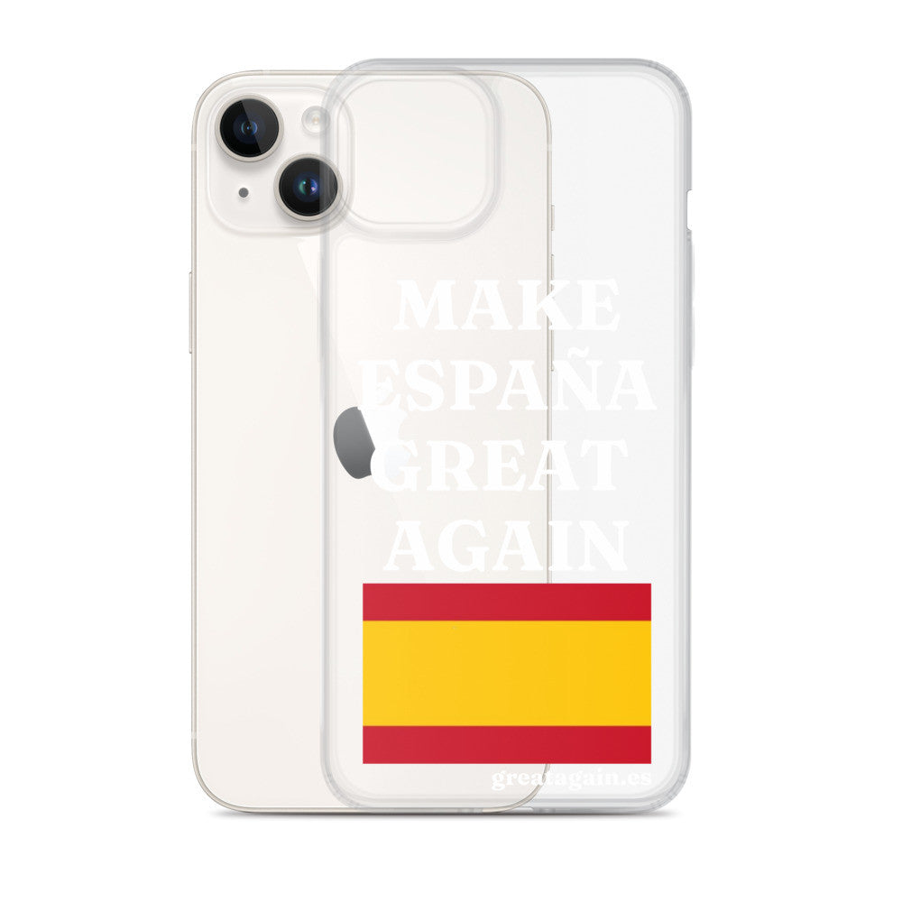 Carcasa transparente para iPhone® Make España Great Again