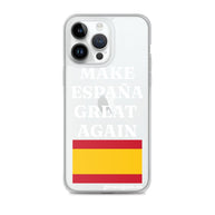 Carcasa transparente para iPhone® Make España Great Again