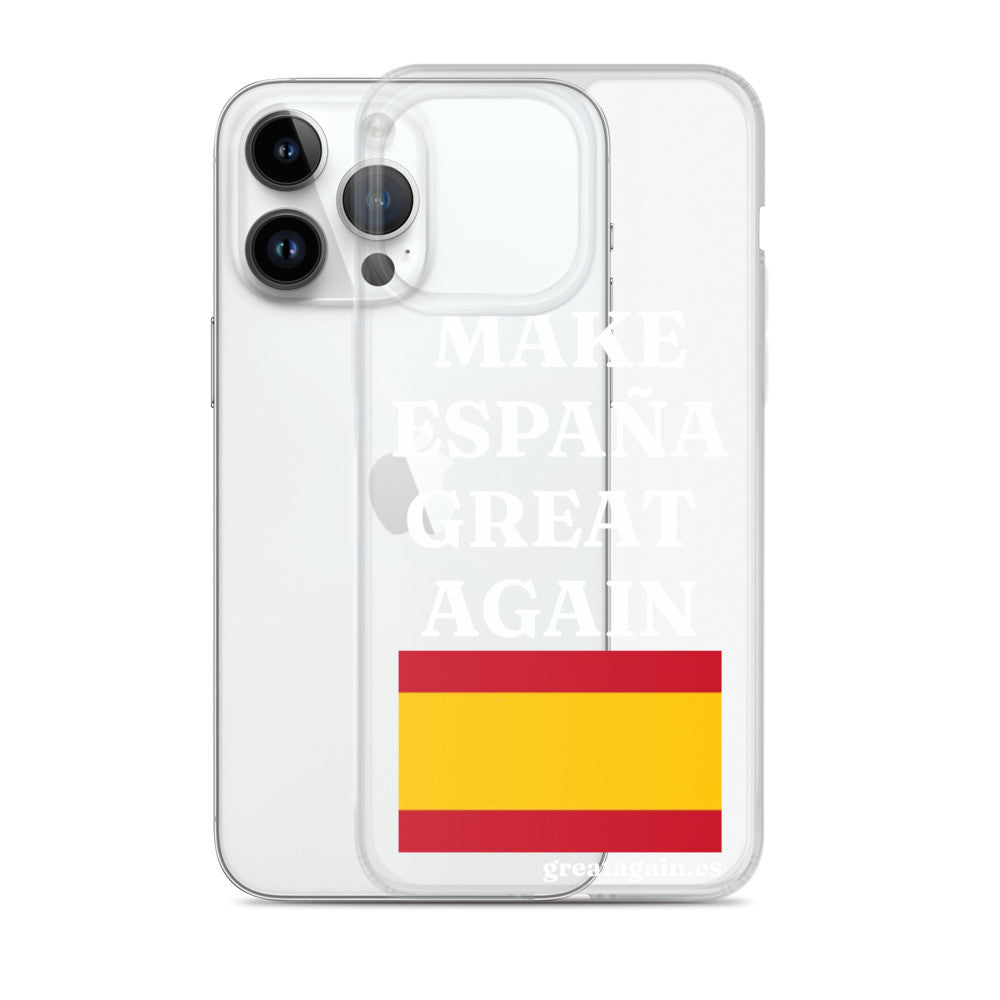Carcasa transparente para iPhone® Make España Great Again